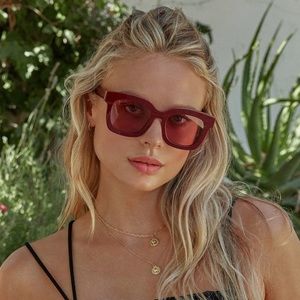 NWT! Diff Carson Claret Wine Gradient Sunglasses